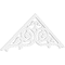 Ekena Millwork Pitch Athens Architectural Grade PVC Gable Pediment, 72"W x 27"H x 1"P (9/12) GPP072X027X100ATH - alternate 1